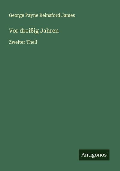 Vor dreißig Jahren