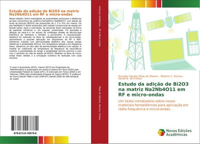 Estudo da adição de Bi2O3 na matriz Na2Nb4O11 em RF e micro-ondas