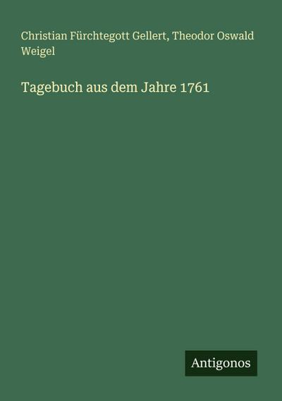 Tagebuch aus dem Jahre 1761
