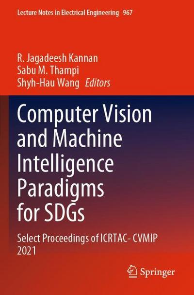 Computer Vision and Machine Intelligence Paradigms for SDGs