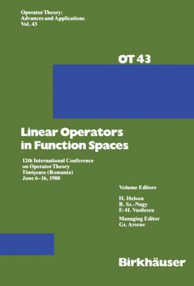 Linear Operators in Function Spaces