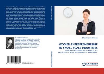 WOMEN ENTREPRENEURSHIP IN SMALL SCALE INDUSTRIES