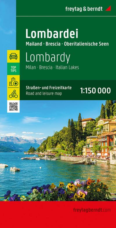 freytag & berndt Straßenkarte Lombardei 1:150.000