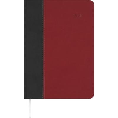 Buchkalender Premium Fire schwarz-rot 2026 - Büro-Kalender A5 - Cheftimer - 1 Tag 1 Seite - 416 Seiten - Tucson-Einband - Zettler