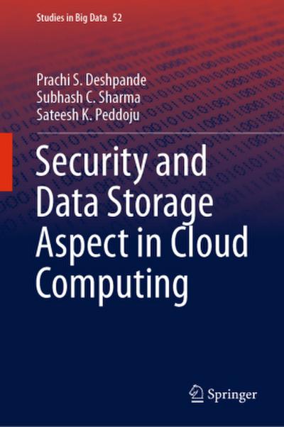 Security and Data Storage Aspect in Cloud Computing