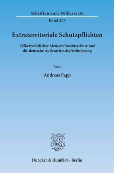 Extraterritoriale Schutzpflichten.