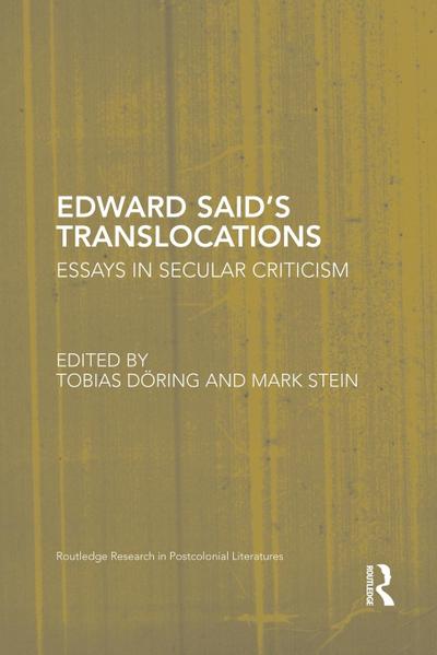 Edward Said’s Translocations
