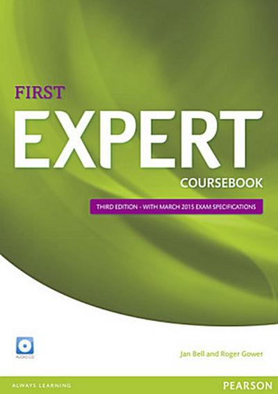Expert First, Third Edition Coursebook with Audio-CD