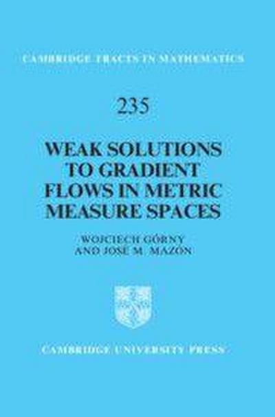 Weak Solutions to Gradient Flows in Metric Measure Spaces