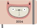 Green Diary Horizontal Cats 2014