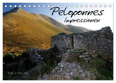 Peloponnes Impressionen / 2024 (Tischkalender 2024 DIN A5 quer), CALVENDO Monatskalender