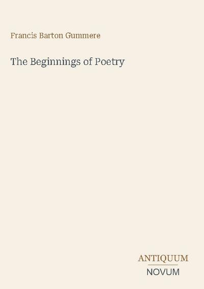 The Beginnings of Poetry