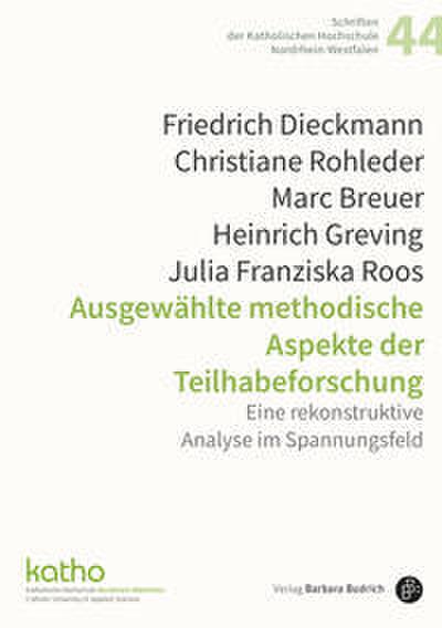 Ausgewählte methodische Aspekte der Teilhabeforschung