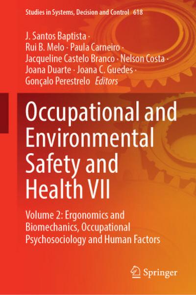 Occupational and Environmental Safety and Health VII