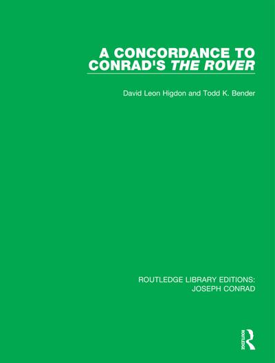 A Concordance to Conrad’s The Rover