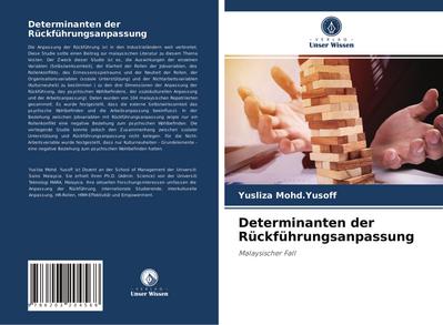 Determinanten der Rückführungsanpassung