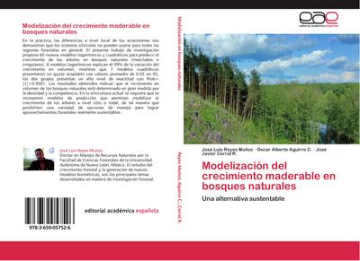 Modelización del crecimiento maderable en bosques naturales