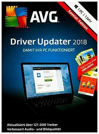 AVG Driver Updater 2018, 1 PC, 1 Jahr, 1 DVD-ROM (Special Edition)