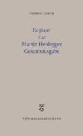 Register zur Martin Heidegger Gesamtausgabe