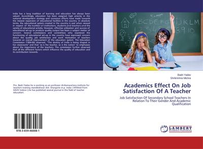 Academics Effect On Job Satisfaction Of A Teacher