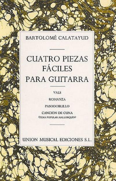 4 piezas faciles para guitarravals, romanza, pasodoblillo