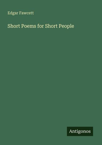 Short Poems for Short People