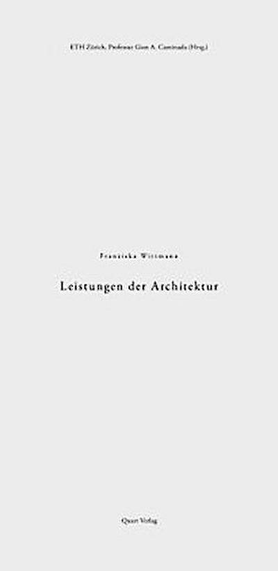 Leistungen der Architektur