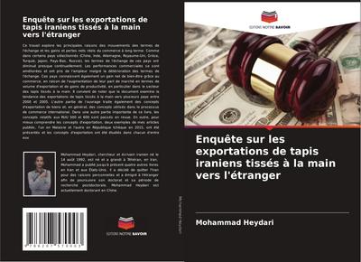 Enquête sur les exportations de tapis iraniens tissés à la main vers l’étranger