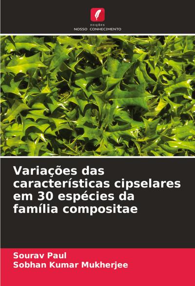 Variações das características cipselares em 30 espécies da família compositae