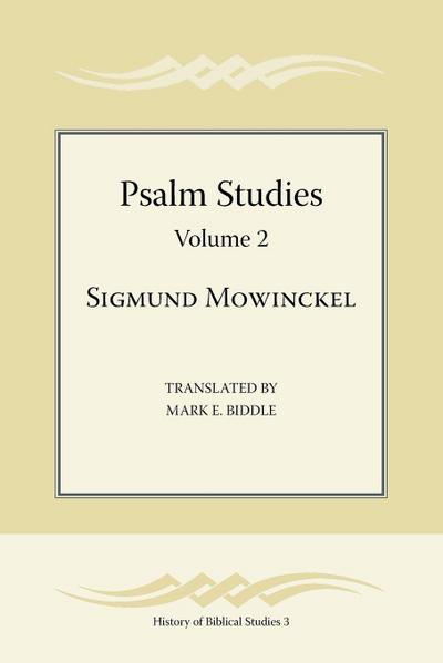 Psalm Studies, Volume 2