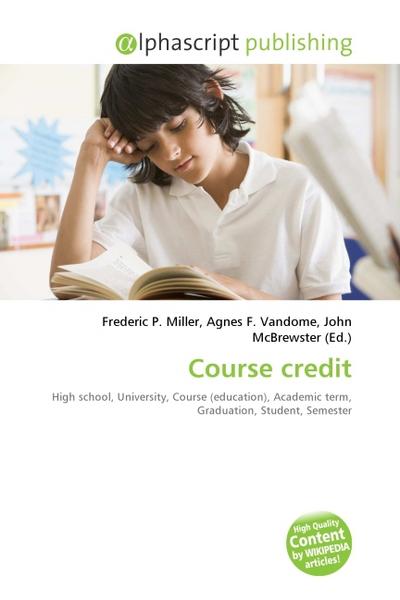 Course credit - Miller/Vandome/McBrewster