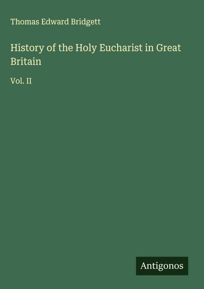 History of the Holy Eucharist in Great Britain