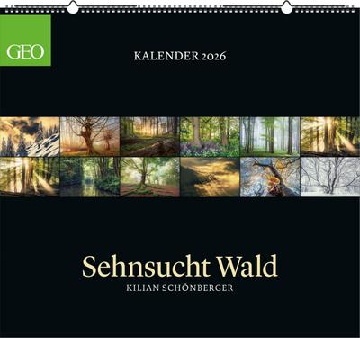 GEO Kalender: Sehnsucht Wald 2026 - Wand-Kalender - Natur-Kalender - 60x55