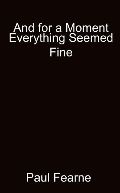 And for a Moment Everything Seemed Fine