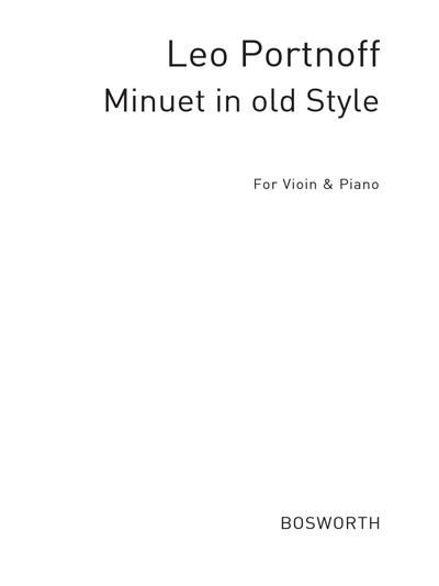 Minuet in old Stylefor violin and piano