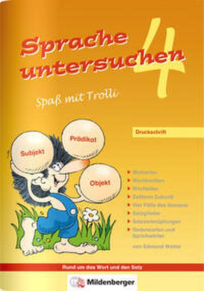 Sprache untersuchen - Spaß mit Trolli 4, Druckschrift