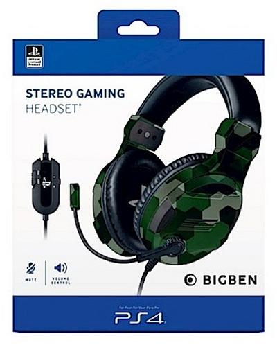 PS4 Headset Stereo V3 camo green offizielle Playstation Lizenz