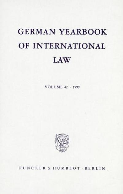 German Yearbook of International Law - Jahrbuch für Internationales Recht.