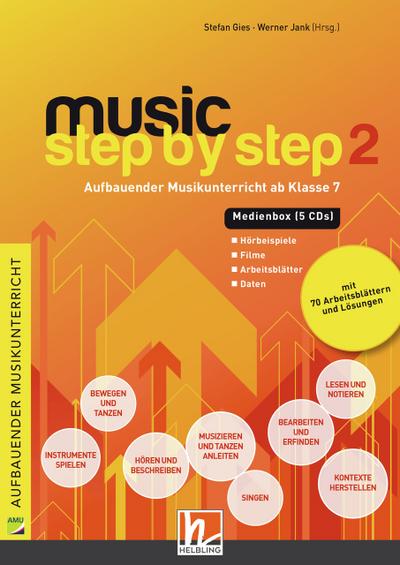 Music Step by Step 2 Medienbox, 5 Audio-CDs