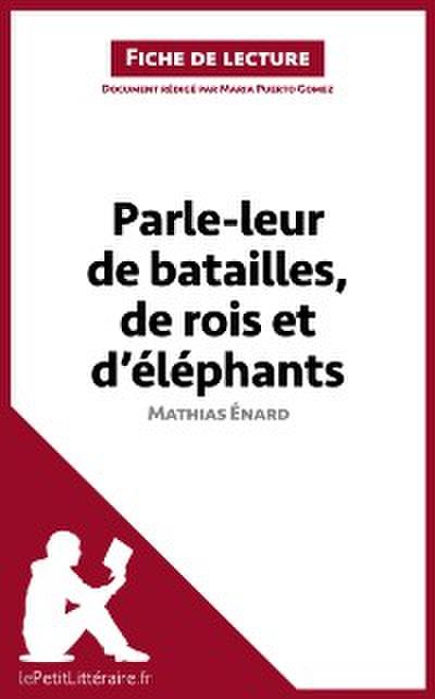 Parle-leur de batailles, de rois et d’éléphants de Mathias Énard (Fiche de lecture)