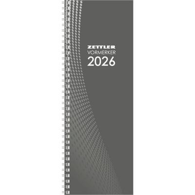 Vormerkbuch 2026 - 1W/1S - 10,5x29,7 - Drahtkammbindung - Büro-Kalender - 718-0000