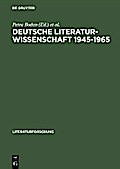 Deutsche Literaturwissenschaft 1945–1965