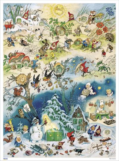 Adventskalender ’Vier Jahreszeiten’ 29 x 39 cm