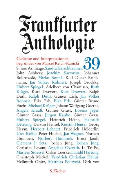 Frankfurter Anthologie. Bd.39