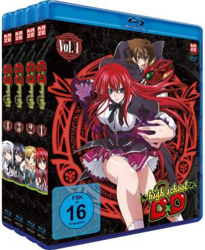 Highschool DxD - Staffel 1 - Gesamtausgabe - Bundle Vol.1-4 (4 Blu-rays)