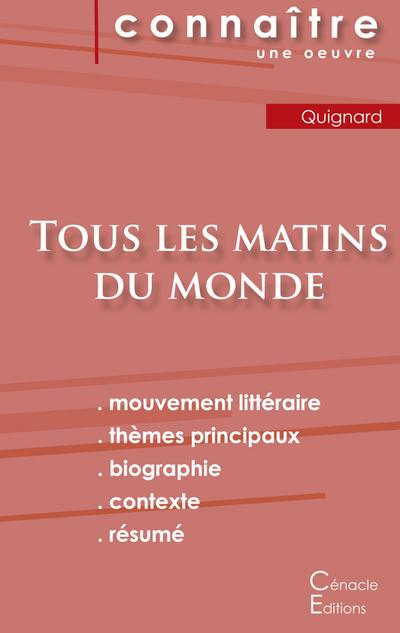 Fiche de lecture Tous les matins du monde (Analyse littéraire de référence et résumé complet)