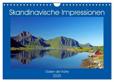 Skandinavische Impressionen - Oasen der Ruhe (Wandkalender 2025 DIN A4 quer), CALVENDO Monatskalender