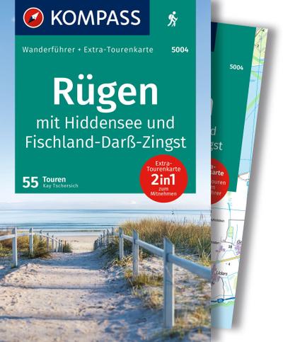 KOMPASS Wanderführer Rügen, mit Hiddensee und Fischland-Darß-Zingst, 55 Touren mit Extra-Tourenkarte