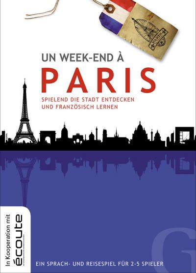 Hueber Verlag GmbH Un Week-end à Paris: Spielend die Stadt entdecken und Französisch Lernen / EIN Sprach- und Reisespiel für 2-5 Spieler