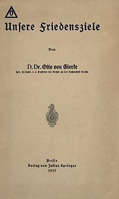 Unsere Friedensziele